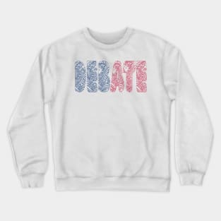 Debate Red and Blue Crewneck Sweatshirt